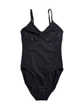 NWT | Onyx Black Seamless Firm Control Sculpting Shapewear Bodysuit | Medium